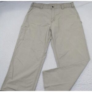 Carhartt B151-Tan Dungaree Fit Loose Carpenter Work Pants Rugged Mens Size 38x32